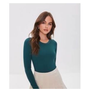 Green bodysuit from forever 21.